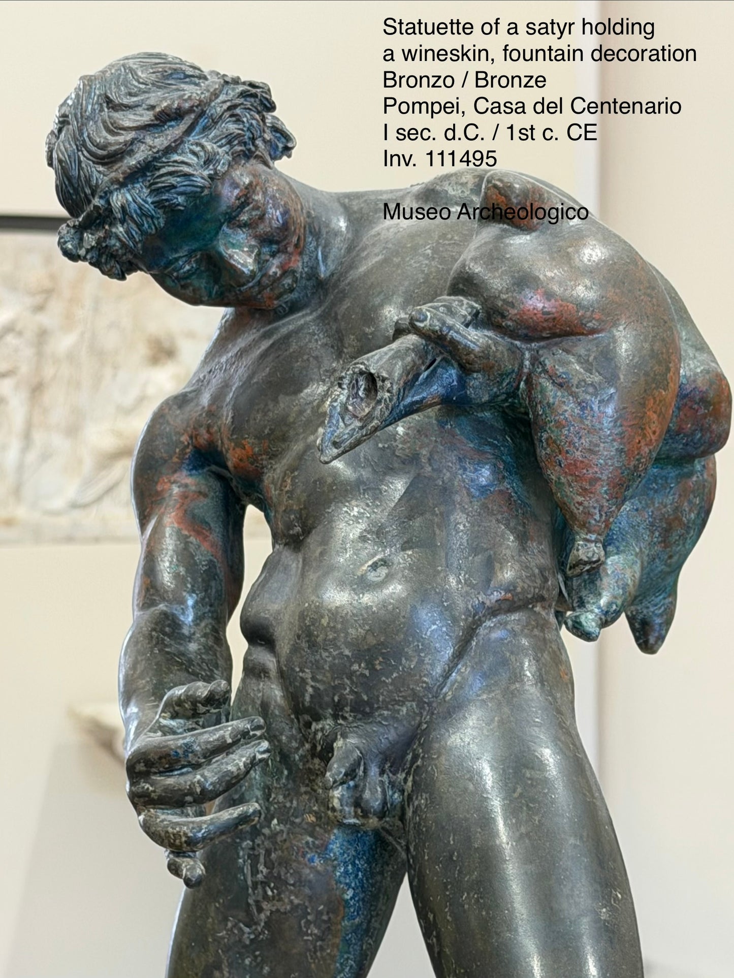 19th Century Grand Tour Bronze Sculpture of Faun