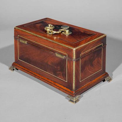 Mid-18th Century George II Period Tea Caddy, Attributed to Landall & Gordon