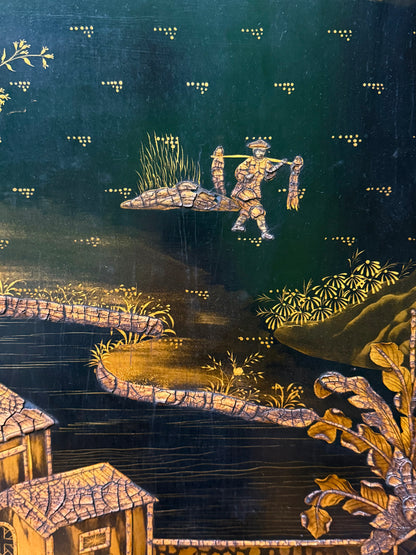 19th Century Chinese Lacquer Screen