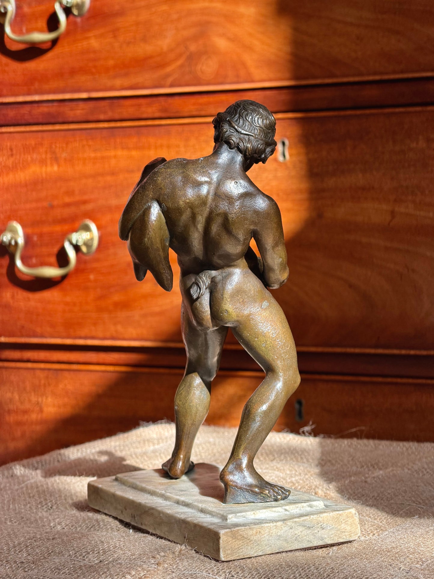 19th Century Grand Tour Bronze Sculpture of Faun