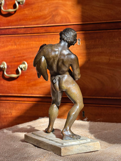 19th Century Grand Tour Bronze Sculpture of Faun
