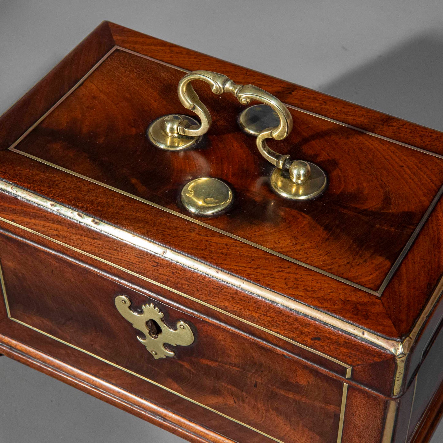 Mid-18th Century George II Period Tea Caddy, Attributed to Landall & Gordon