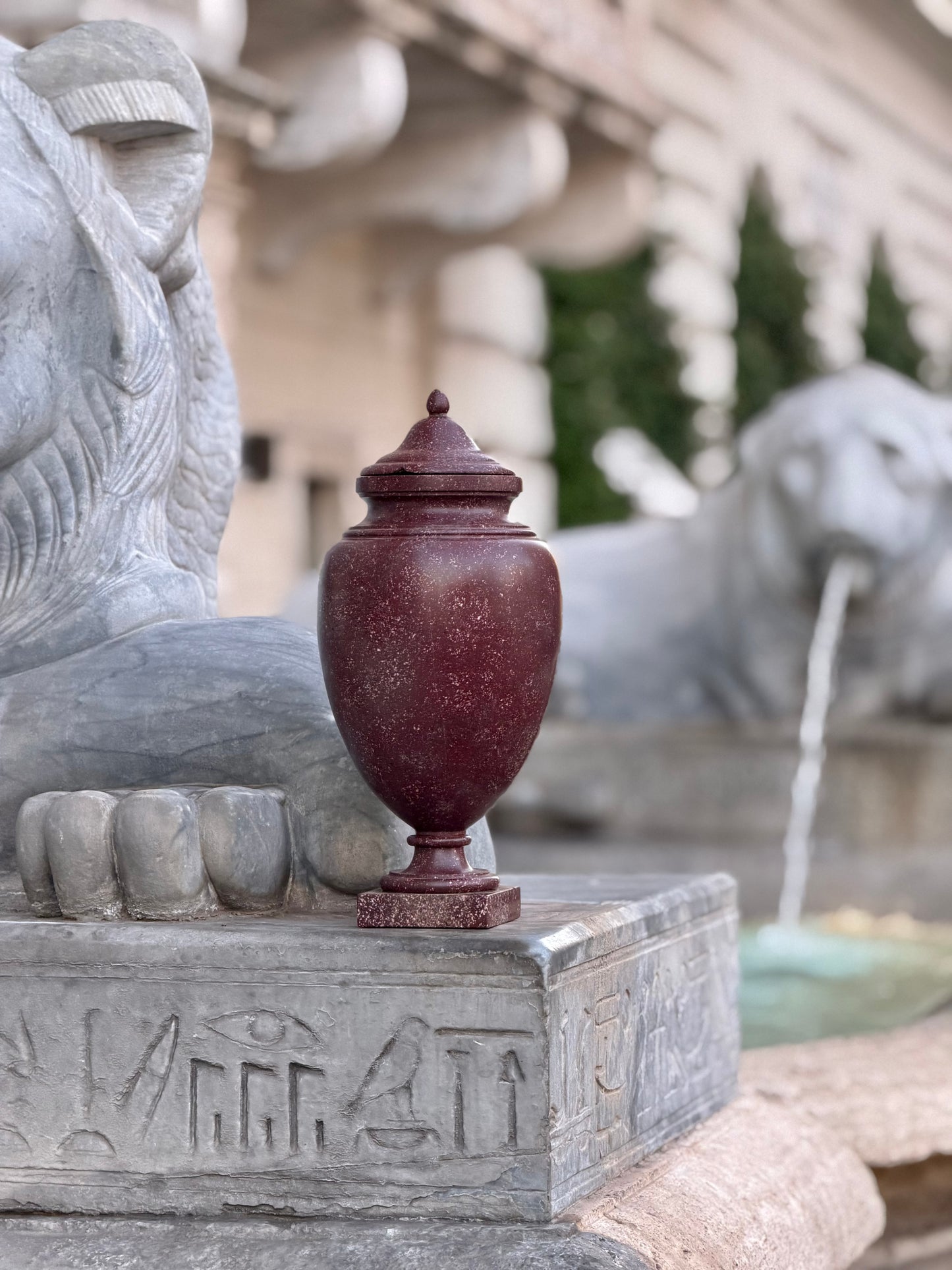 Large 18th Century Imperial Red Porphyry Vase