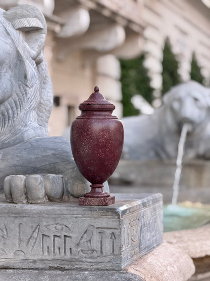 Large 18th Century Imperial Red Porphyry Vase