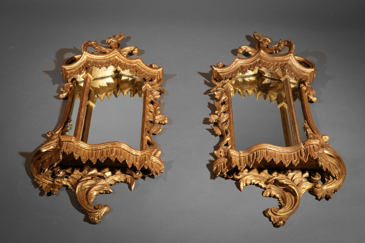 Pair of 19th Century Giltwood Wall Mirrors