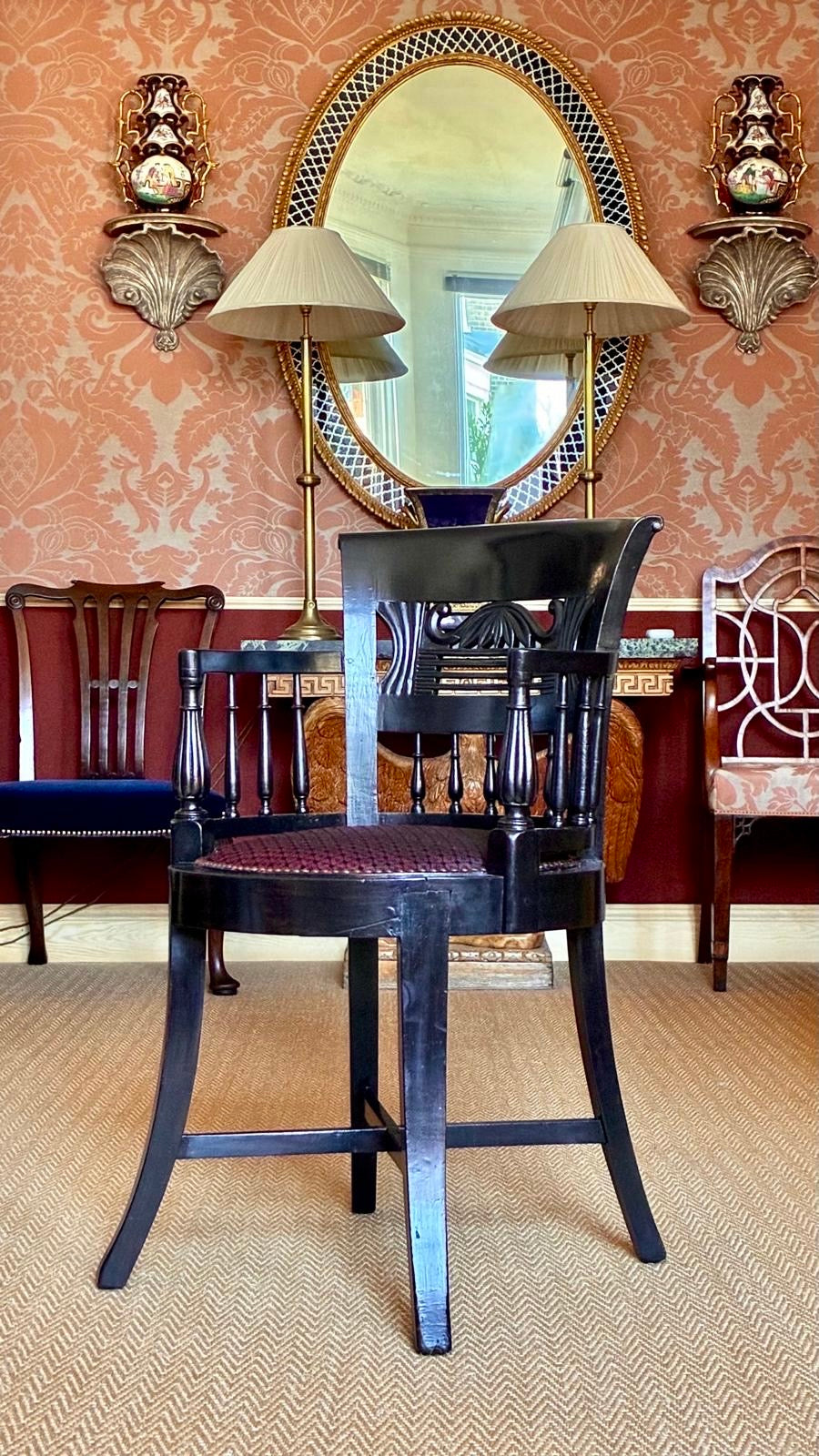 19th Century Anglo-Indian Desk Armchair