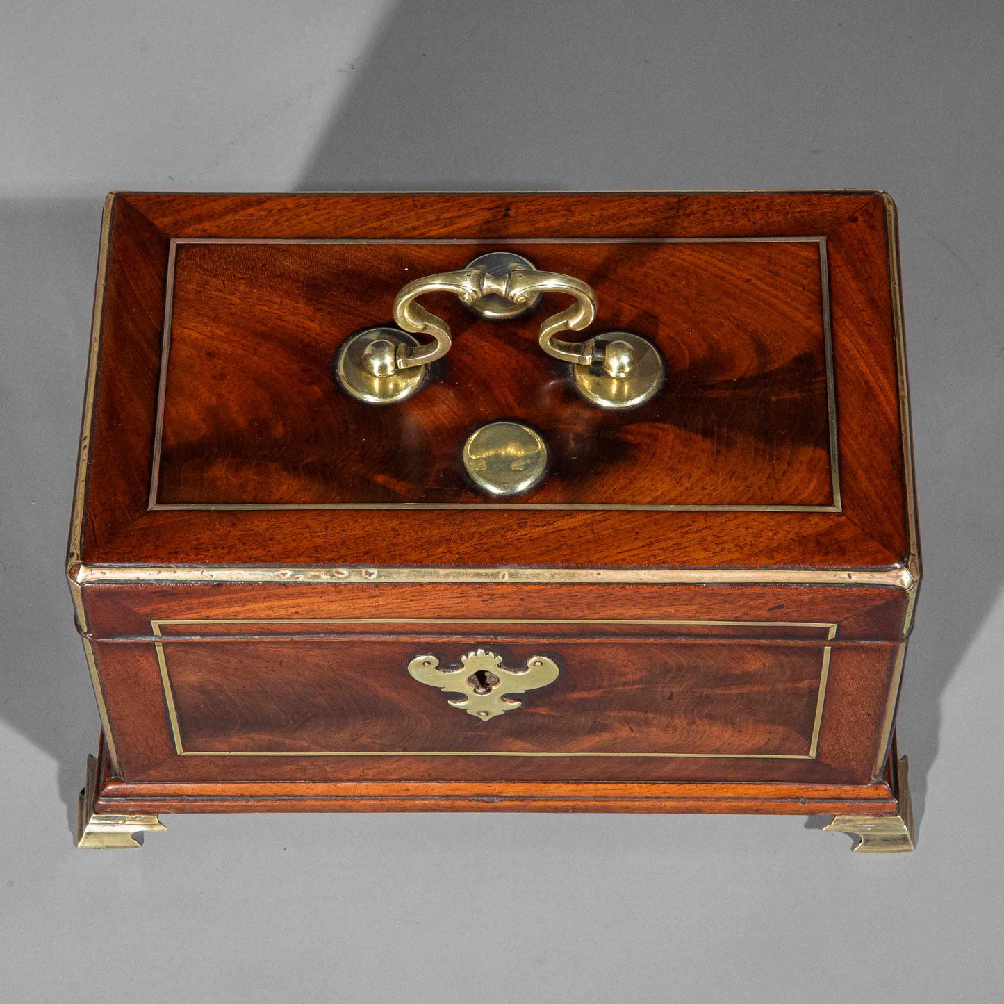 Mid-18th Century George II Period Tea Caddy, Attributed to Landall & Gordon