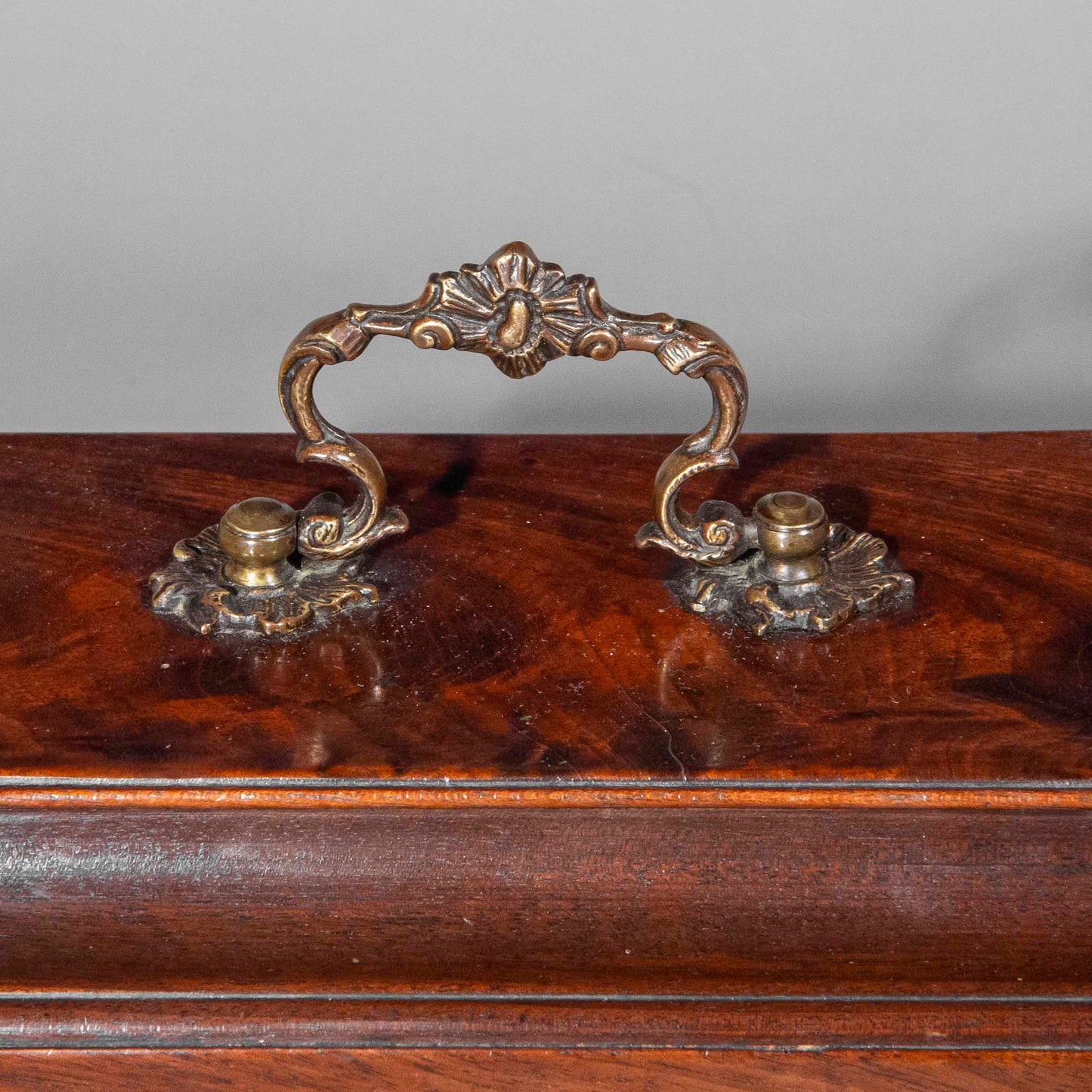 18th Century George III Period Mahogany Tea Caddy