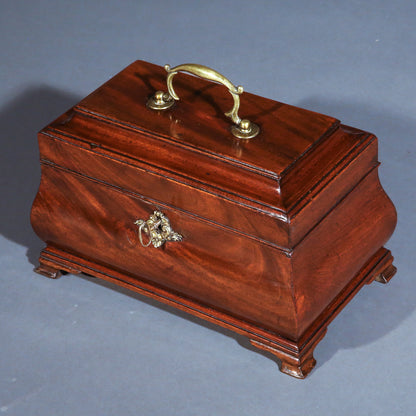 18th Century George III Period Bombe Tea Caddy