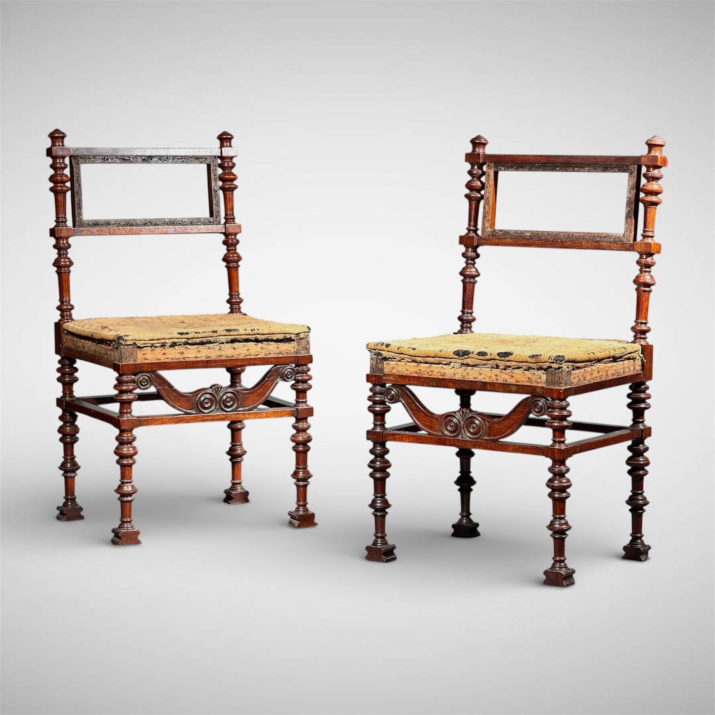 Gottlieb Bindesbøll: Danish Neo-Antique 'Pompeian' Chairs