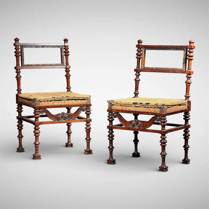 Gottlieb Bindesbøll: Danish Neo-Antique 'Pompeian' Chairs