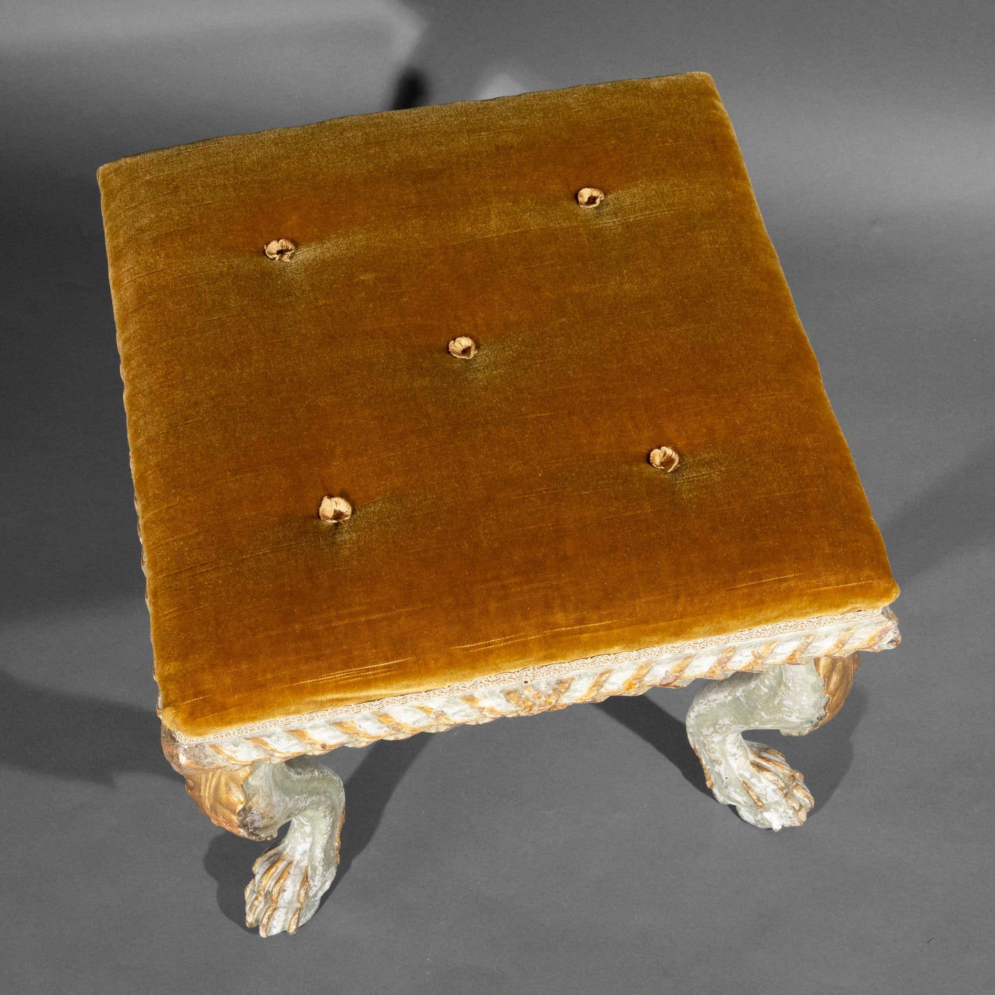 19th Century Italian Painted Stool or Bench