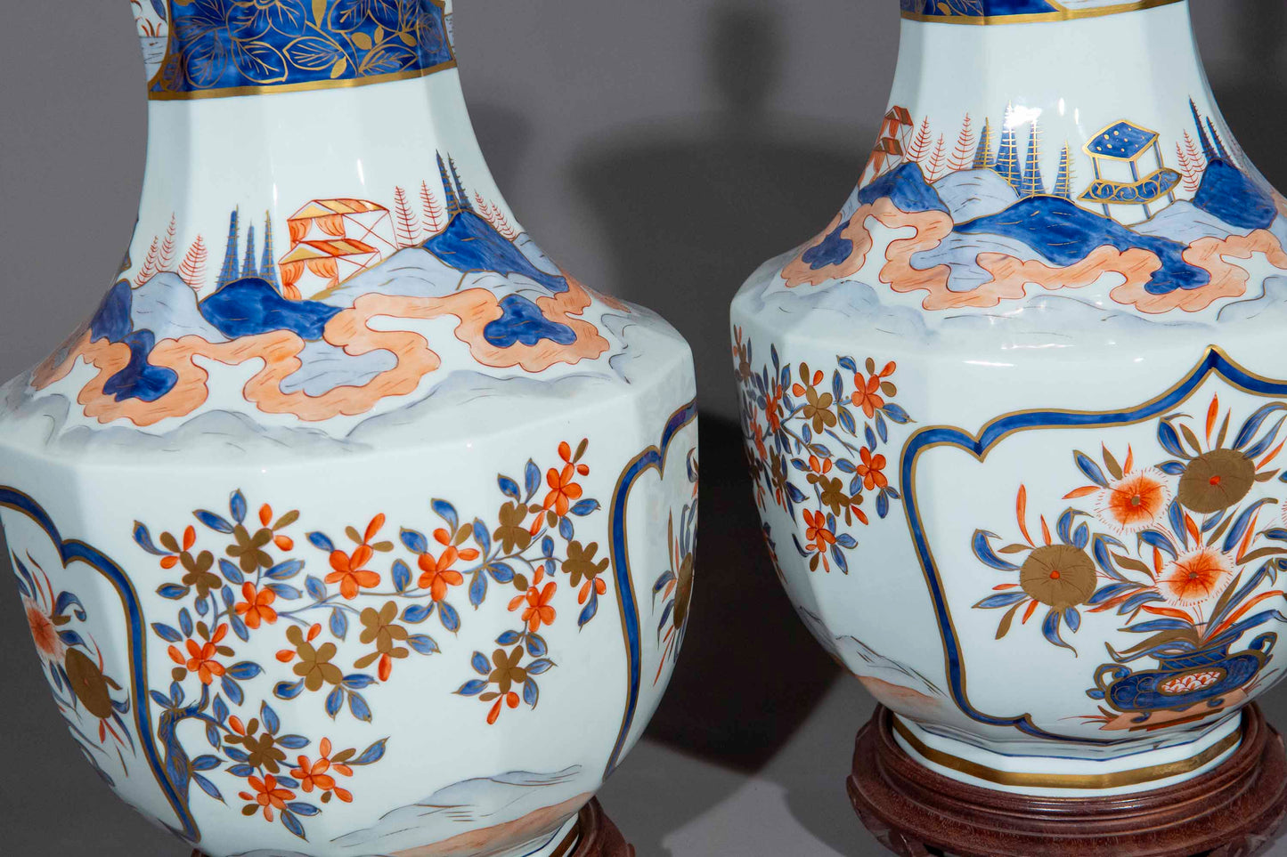 Pair of Imari Table Lamps