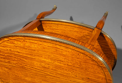 Pair of 19th Century Satinwood Two-Tier Side Tables