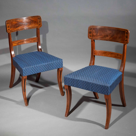 Pair of Regency Klismos Chairs