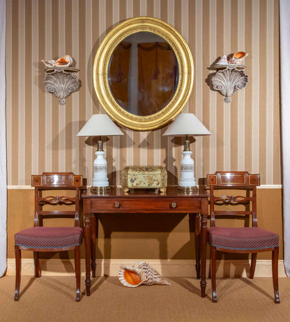 19th Century Giltwood Oval Mirror