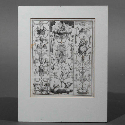 Four 17th Century German Engravings of Grotesques