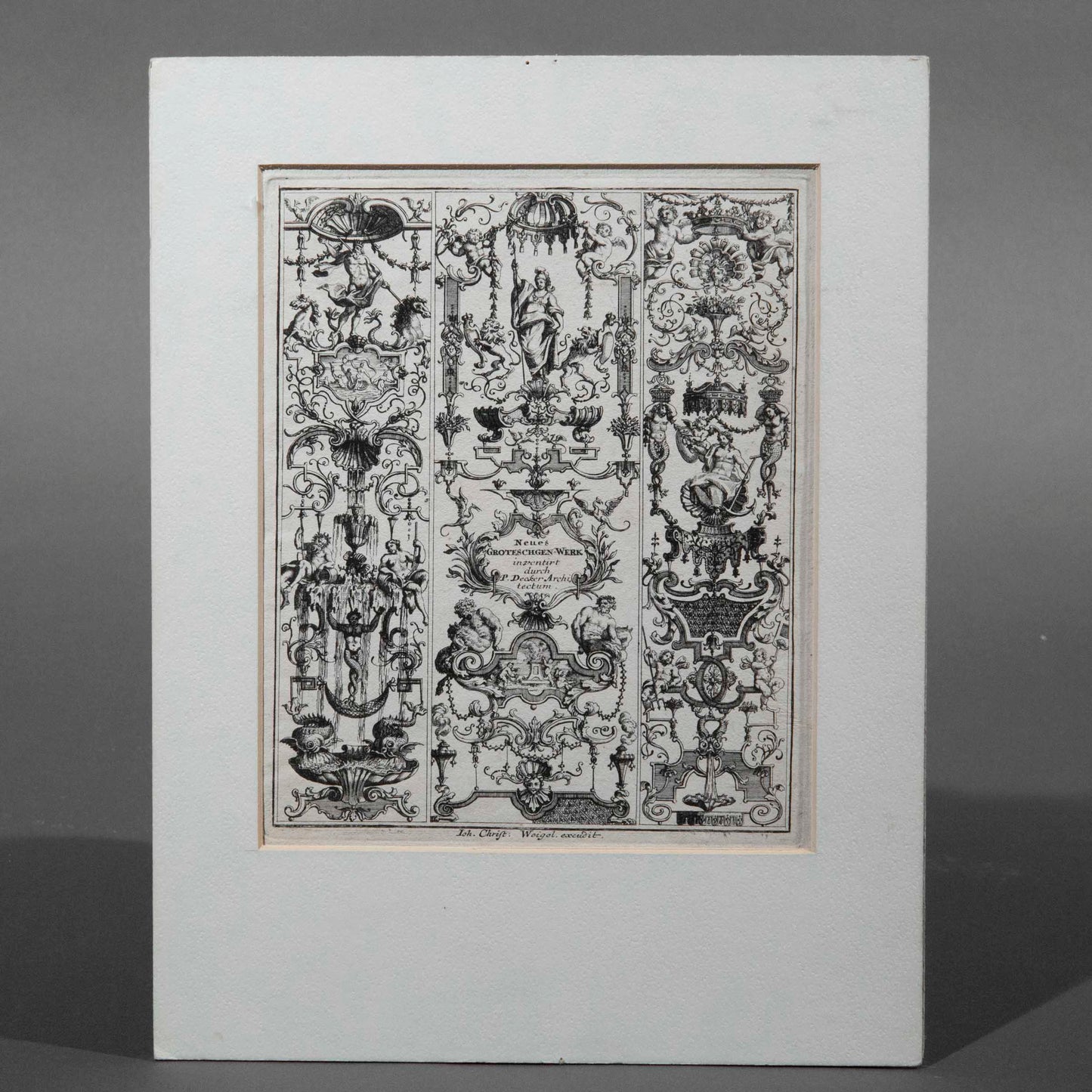 Four 17th Century German Engravings of Grotesques