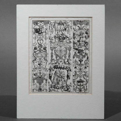 Four 17th Century German Engravings of Grotesques