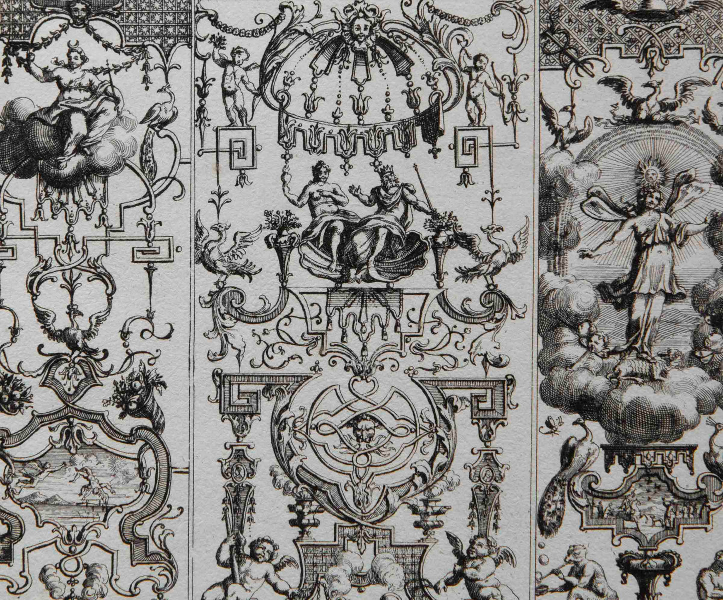 Four 17th Century German Engravings of Grotesques