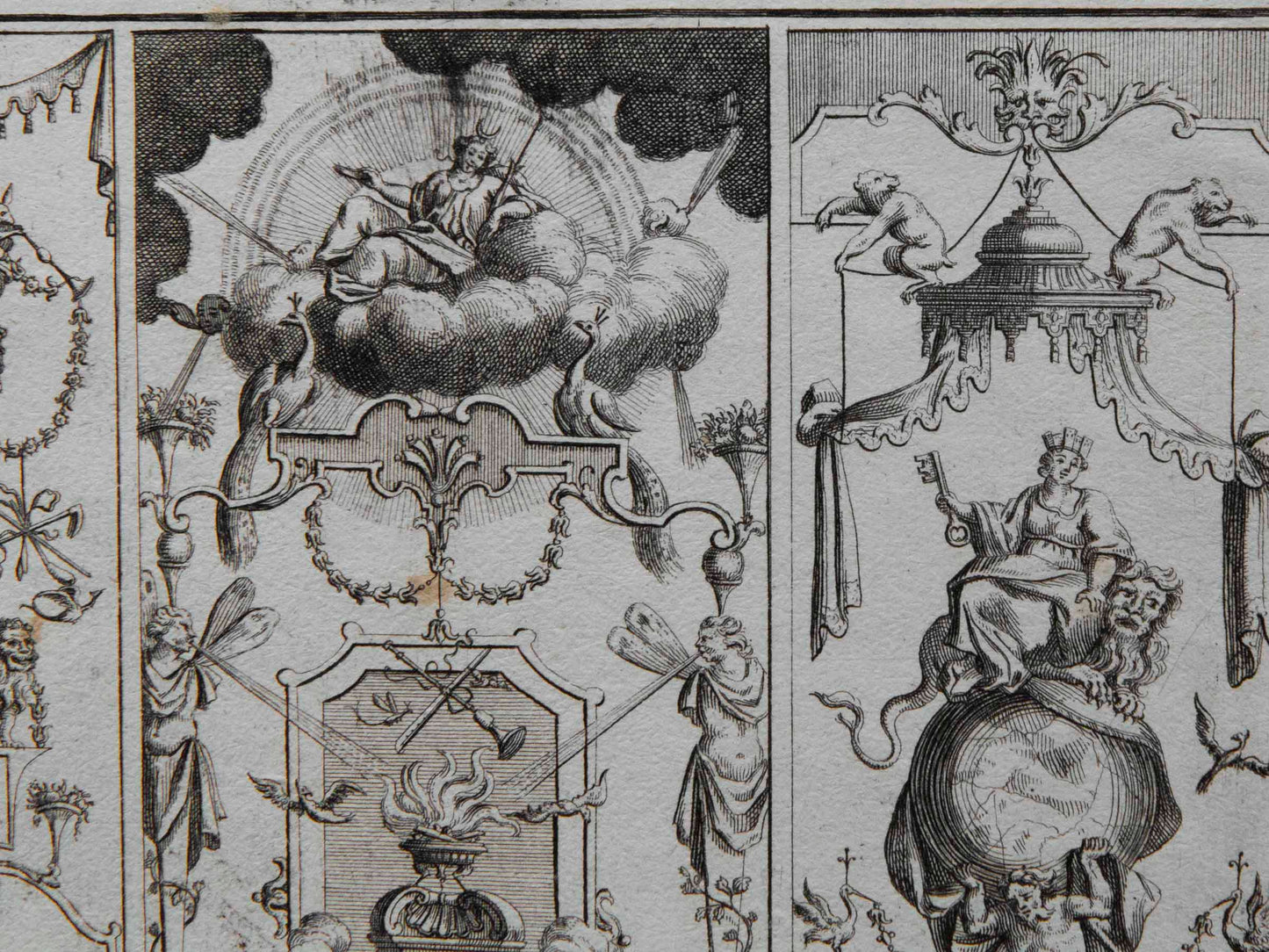 Four 17th Century German Engravings of Grotesques