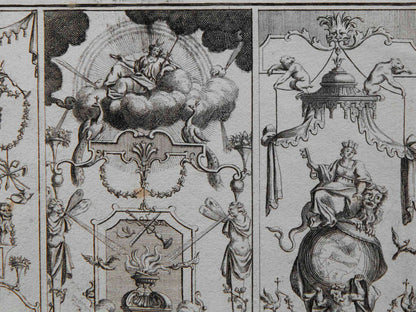 Four 17th Century German Engravings of Grotesques