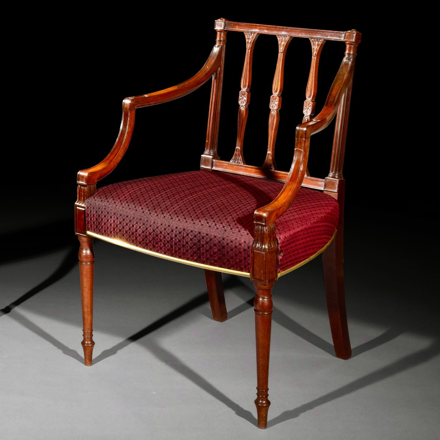 Fine Set of Eight George III Mahogany Dining Chairs