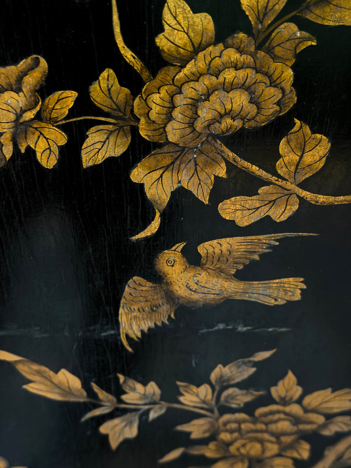 19th Century Chinese Lacquer Screen