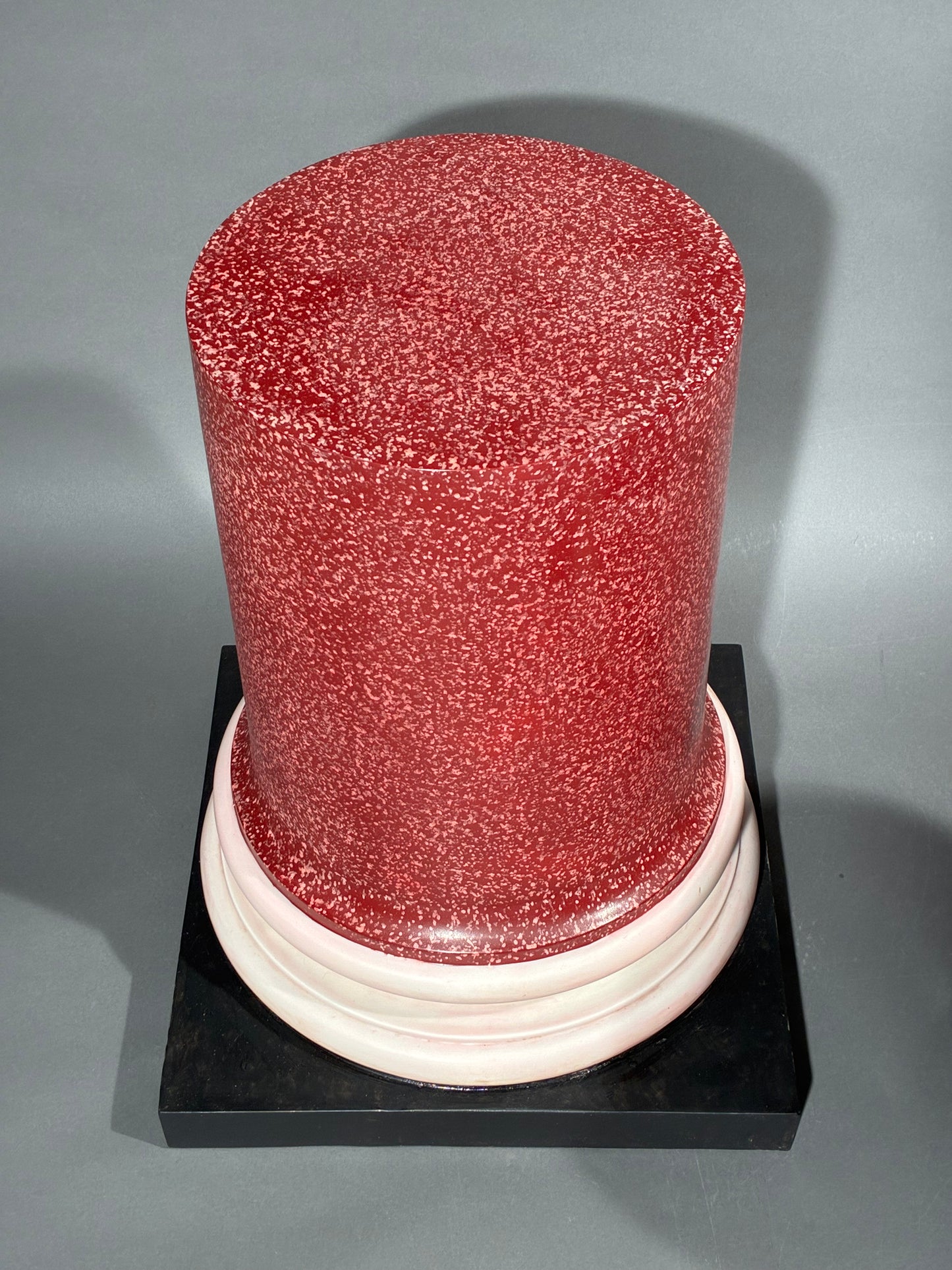 Large Faux Porphyry Columns or Stands