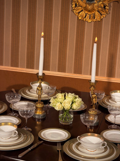 Pair of Early 19th Century French Gilt Bronze Candlesticks