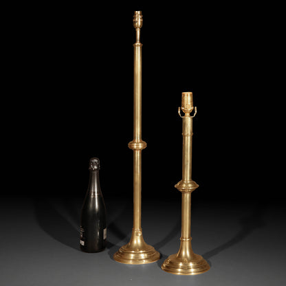 Very Tall Brass Table Lamps