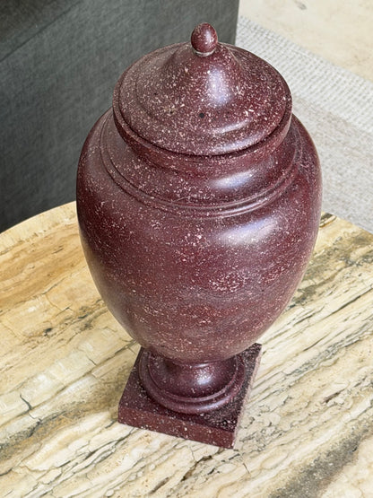 Large 18th Century Imperial Red Porphyry Vase