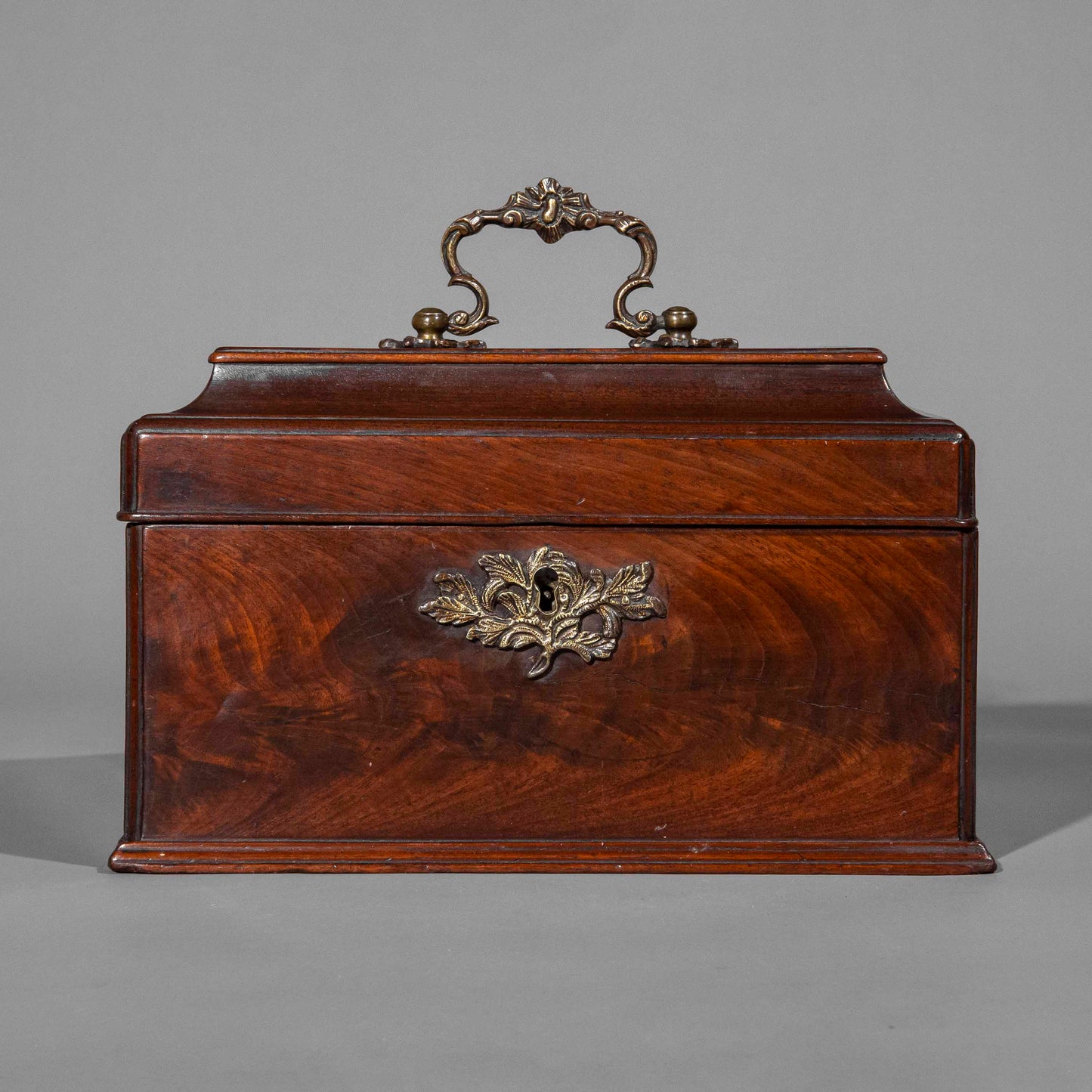 18th Century George III Period Mahogany Tea Caddy