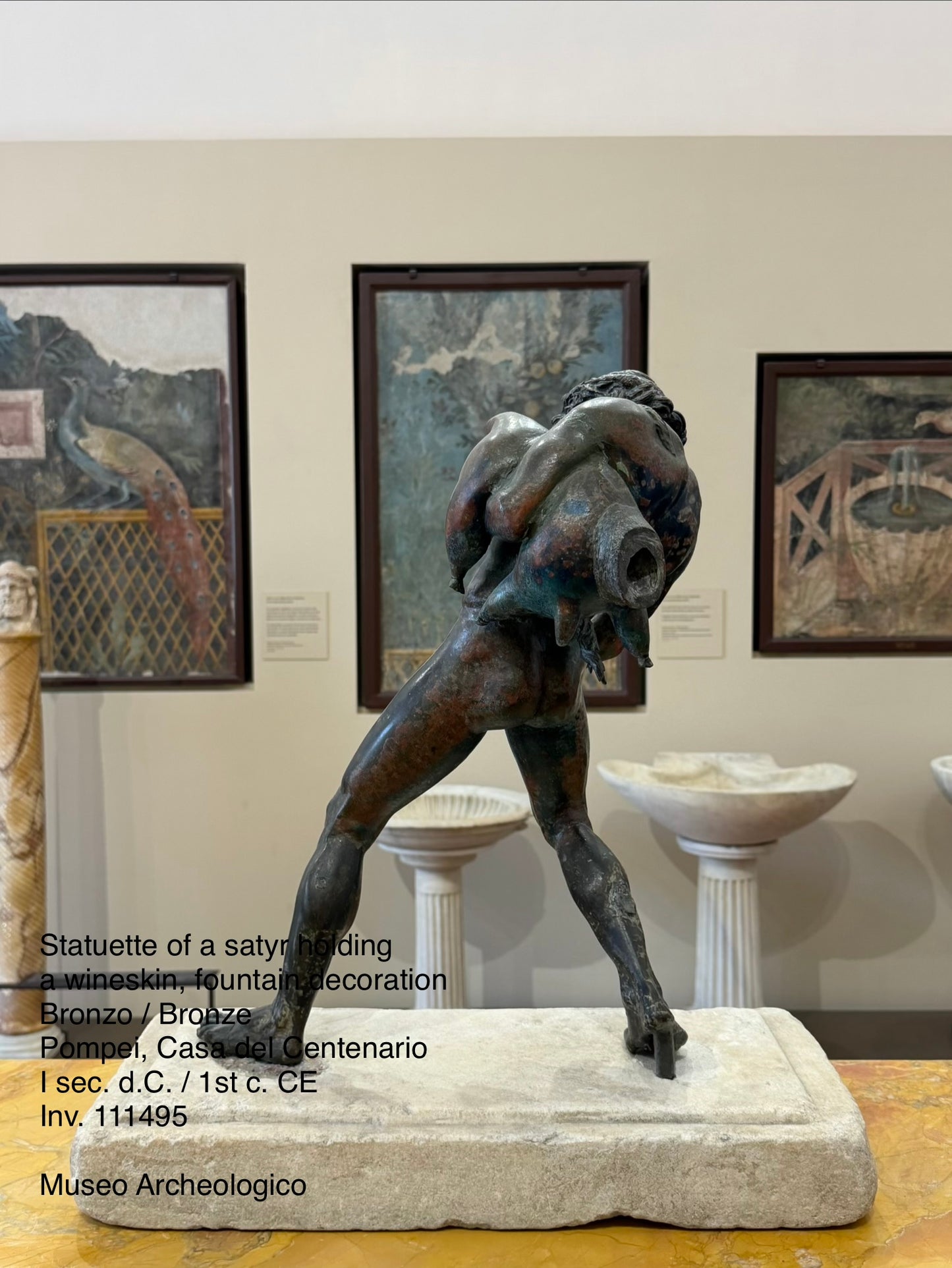 19th Century Grand Tour Bronze Sculpture of Faun