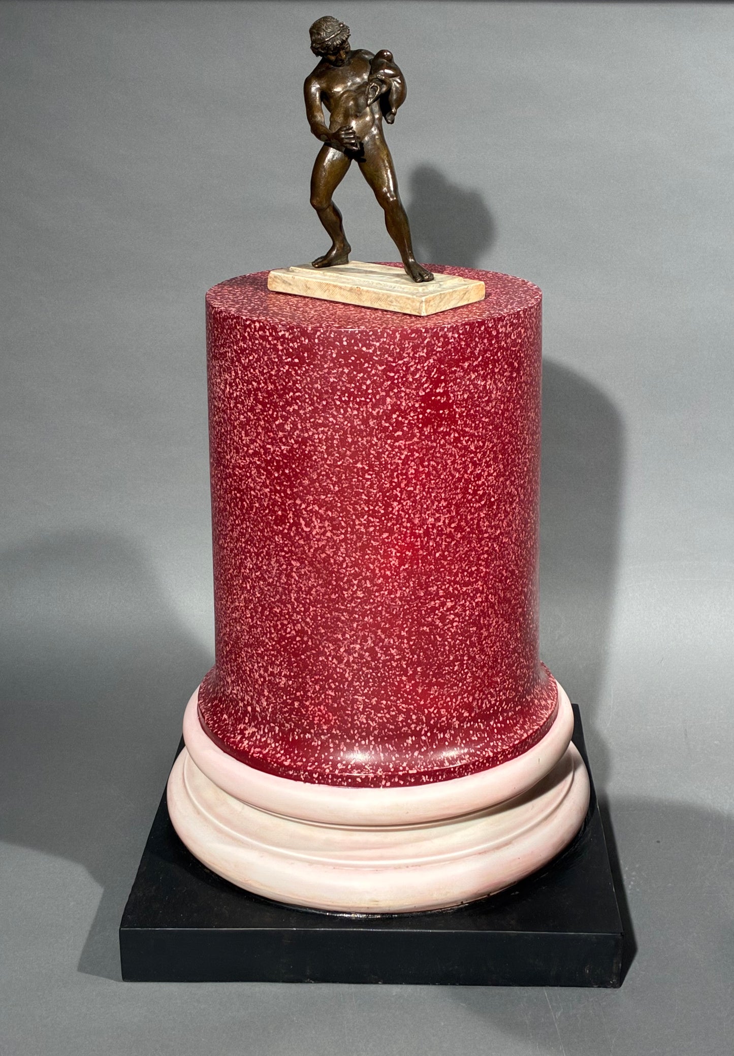Large Faux Porphyry Columns or Stands