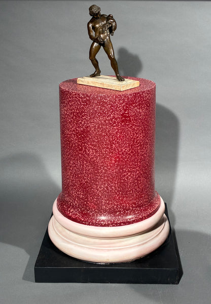 Large Faux Porphyry Columns or Stands