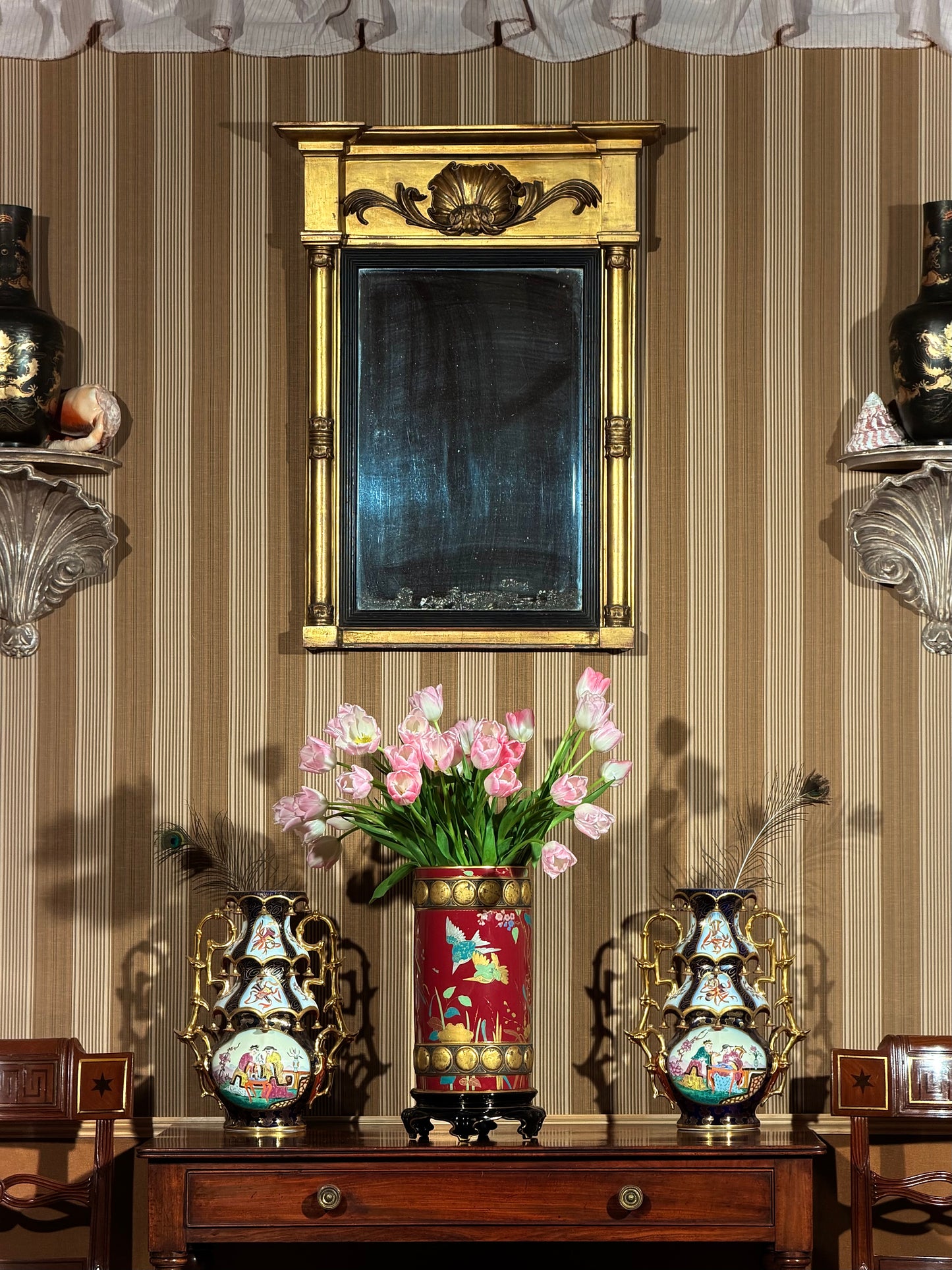 Regency Giltwood Overmantel Mirror