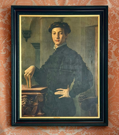 Oleograph after Agnolo Bronzino's Portrait of a Young Man at The Met