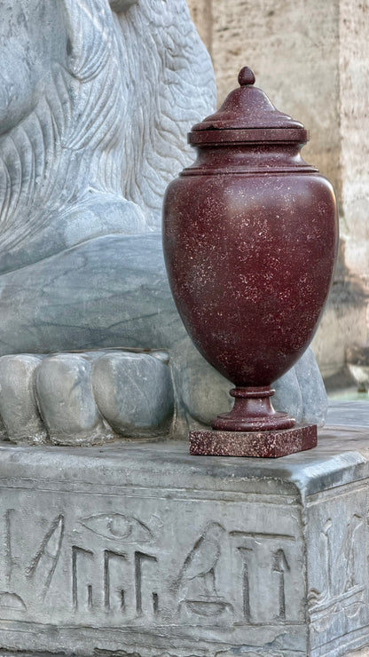 Large 18th Century Imperial Red Porphyry Vase