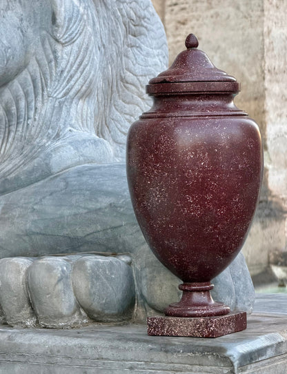Large 18th Century Imperial Red Porphyry Vase