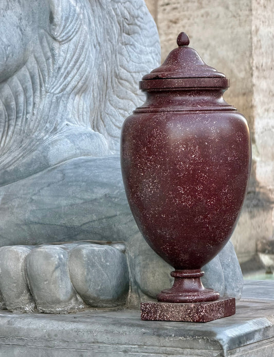 Large 18th Century Imperial Red Porphyry Vase