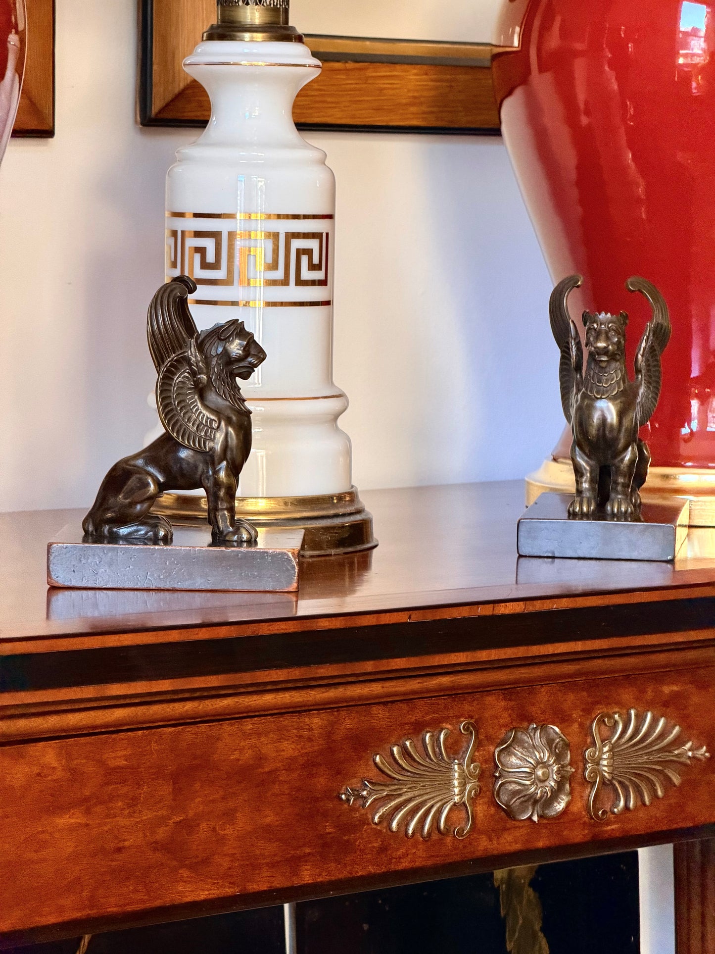 Early 19th Century Bronze Figures of Griffins