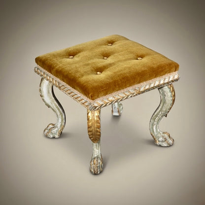 19th Century Italian Painted Stool or Bench