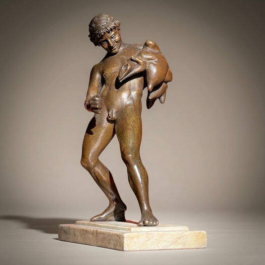 19th Century Grand Tour Bronze Sculpture of Faun