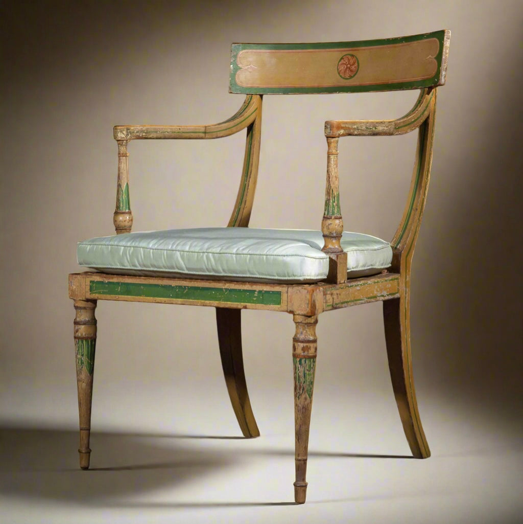 Early 19th Century Painted Armchair, attributed to Gillows
