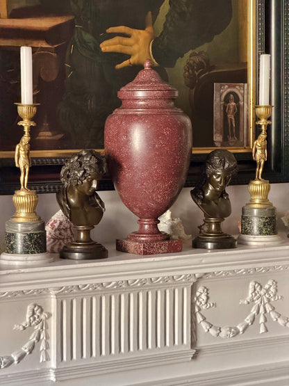 Antinous and Dionysus, a Pair of Bronze Busts