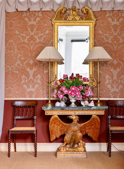 Pair of Regency Gonçalo Alves Chairs with Caned Seats
