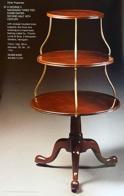 18th Century Three-Tier Display Stand or Étagère