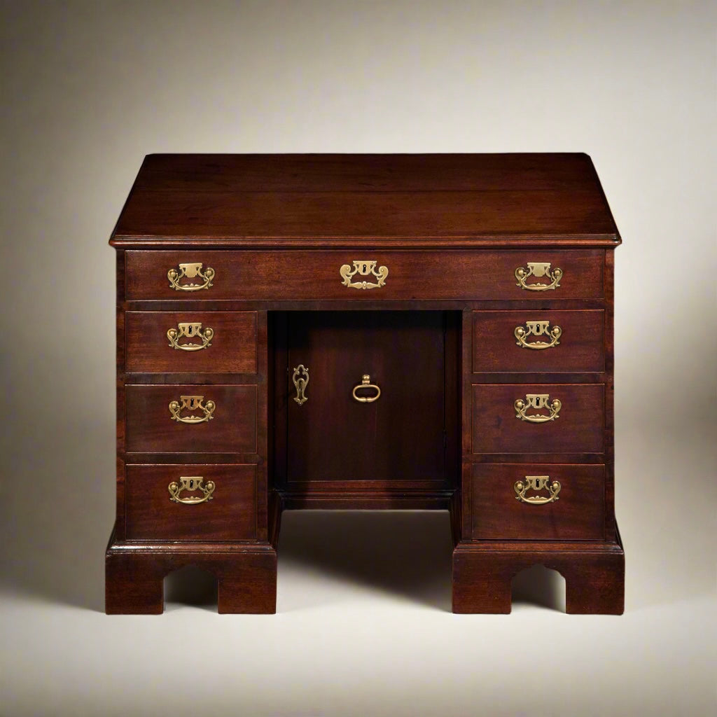 George II Mahogany Kneehole Desk