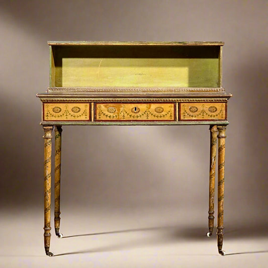 George III Painted Table, Attributed to George Brookshaw
